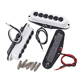 Maxbell Electric Guitar Single Coil Pickups Set 48mm/50mm/52mm Pickup for 6 Strings
