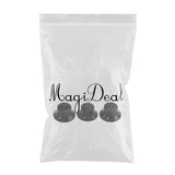 Maxbell 3x Black with Gold Number for LP Guitar Top Hat Knob Bell Knobs Set