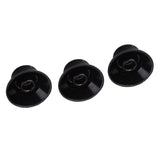 Maxbell 3x Black with Gold Number for LP Guitar Top Hat Knob Bell Knobs Set