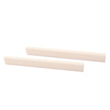 Maxbell 2pcs Blank Bone Saddle for Guitar Ukulele 100x10x3mm Luthier DIY String