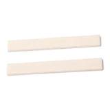 Maxbell 2pcs Blank Bone Saddle for Guitar Ukulele 100x10x3mm Luthier DIY String