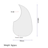 Maxbell Folk Acoustic Guitar Pickguard Pick Guard Scratch Plate for Acoustic Guitar