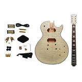 Maxbell Water Rippling Maple LP electric guitar material core body maple neck kit