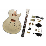Maxbell Water Rippling Maple LP electric guitar material core body maple neck kit