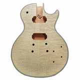 Maxbell Water Rippling Maple LP electric guitar material core body maple neck kit
