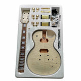 Maxbell Water Rippling Maple LP electric guitar material core body maple neck kit