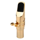 Maxbell 1pc Metal Sax Flute Head Cap Golden Alto Saxophone Accessory Parts Student