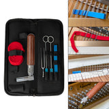 Maxbell Piano Tuning Kit Set Tuning Hammer Rubber Mute Tuning Fork for Grand Piano