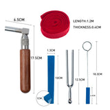 Maxbell Piano Tuning Kit Set Tuning Hammer Rubber Mute Tuning Fork for Grand Piano