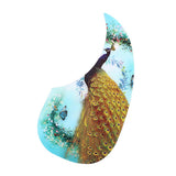 Maxbell Acoustic Guitar Peacock Pattern Pickguard Self Adhesive Scratch Plate