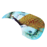 Maxbell Acoustic Guitar Peacock Pattern Pickguard Self Adhesive Scratch Plate