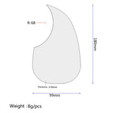 Maxbell Acoustic Guitar Pickguard Self-adhesive Scratch Plate