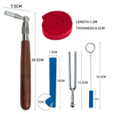 Maxbell Professional Piano Tuning Kit Octagonal Hammer Mute Tuning Fork w/ Case