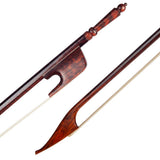 Maxbell 4/4 Violin Bow Well-balanced Carbon Fiber Round Stick Horsehair Fiddle Bow