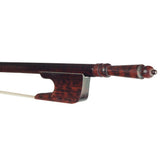Maxbell 4/4 Violin Bow Well-balanced Carbon Fiber Round Stick Horsehair Fiddle Bow