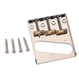 Maxbell Vintage Style Fixed Electric Guitar Bridge With Brass Saddles TL Bridge