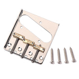 Maxbell Vintage Style Fixed Electric Guitar Bridge With Brass Saddles TL Bridge