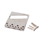 Maxbell Vintage Style Fixed Electric Guitar Bridge With Brass Saddles TL Bridge