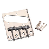 Maxbell Vintage Style Fixed Electric Guitar Bridge With Brass Saddles Set