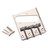 Maxbell Vintage Style Fixed Electric Guitar Bridge With Brass Saddles Set
