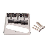 Maxbell Vintage Style Fixed Electric Guitar Bridge With Brass Saddles Set
