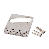 Maxbell Vintage Style Fixed Electric Guitar Bridge With Brass Saddles Set