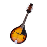 Maxbell 8 String Acoustic Mandolin Basswood Sunburst Music Instruments