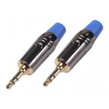 Maxbell Jack Male Solder Plug 3.5mm Gold-plated DIY Headset Earphone Audio Adapter