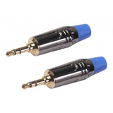 Maxbell Jack Male Solder Plug 3.5mm Gold-plated DIY Headset Earphone Audio Adapter