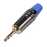 Maxbell Jack Male Solder Plug 3.5mm Gold-plated DIY Headset Earphone Audio Adapter