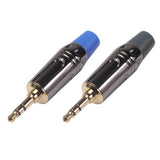 Maxbell Jack Male Solder Plug 3.5mm Gold-plated DIY Headset Earphone Audio Adapter
