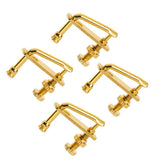 Maxbell For 3/4 - 4/4 Violin Golden Plated Violin String Tuner Fine Tuner Adjuster