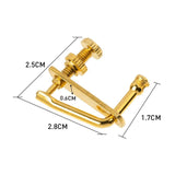 Maxbell For 3/4 - 4/4 Violin Golden Plated Violin String Tuner Fine Tuner Adjuster