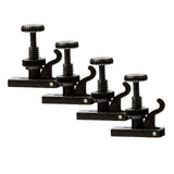 Maxbell 4pcs Violin String Fine Tuner Violin Adjuster Part for 4/4 3/4 Violin Black
