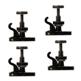 Maxbell 4pcs Violin String Fine Tuner Violin Adjuster Part for 4/4 3/4 Violin Black