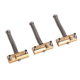 Maxbell 3Pieces Vintage Style Fixed Compensated Saddle for TL Style Guitar Copper