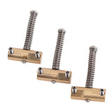 Maxbell 3Pieces Vintage Style Fixed Compensated Saddle for TL Style Guitar Copper