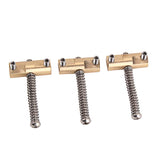 Maxbell 3Pieces Vintage Style Fixed Compensated Saddle for TL Style Guitar Copper
