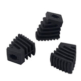Maxbell 3 Pieces Drum Rack Rubber Feet Small Code for Drum Hardware Cymbal Stand