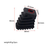 Maxbell 3 Pieces Drum Rack Rubber Feet Small Code for Drum Hardware Cymbal Stand