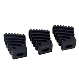 Maxbell 3 Pieces Drum Rack Rubber Feet Small Code for Drum Hardware Cymbal Stand