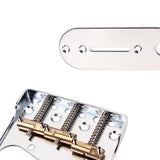 Maxbell Guitar Bridge Chrome Half Side Saddle Bridge Fixed Bridge Replacement Part