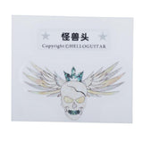 Maxbell Guitar Head Sticker Guitar Face sticker for Folk Electric Guitar Monster