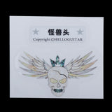 Maxbell Guitar Head Sticker Guitar Face sticker for Folk Electric Guitar Monster
