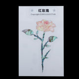 Maxbell Guitar Head Sticker Guitar Face sticker for Folk Electric Guitar Red Rose