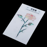 Maxbell Guitar Head Sticker Guitar Face sticker for Folk Electric Guitar Red Rose