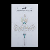 Maxbell Guitar Head Sticker Guitar Face sticker for Folk Electric Guitar Torch