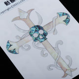 Maxbell Guitar Head Sticker Guitar Face sticker for Folk Electric Guitar Skeleton