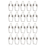 Maxbell 20Pcs Trombone Water Key/ Spit Valve Spring Steel Silver for Trombone Parts