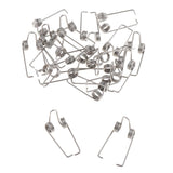 Maxbell 20Pcs Trombone Water Key/ Spit Valve Spring Steel Silver for Trombone Parts